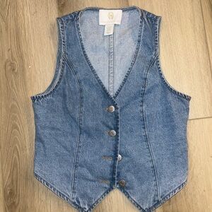 House of Harlow 1960 Blue Denim Vest